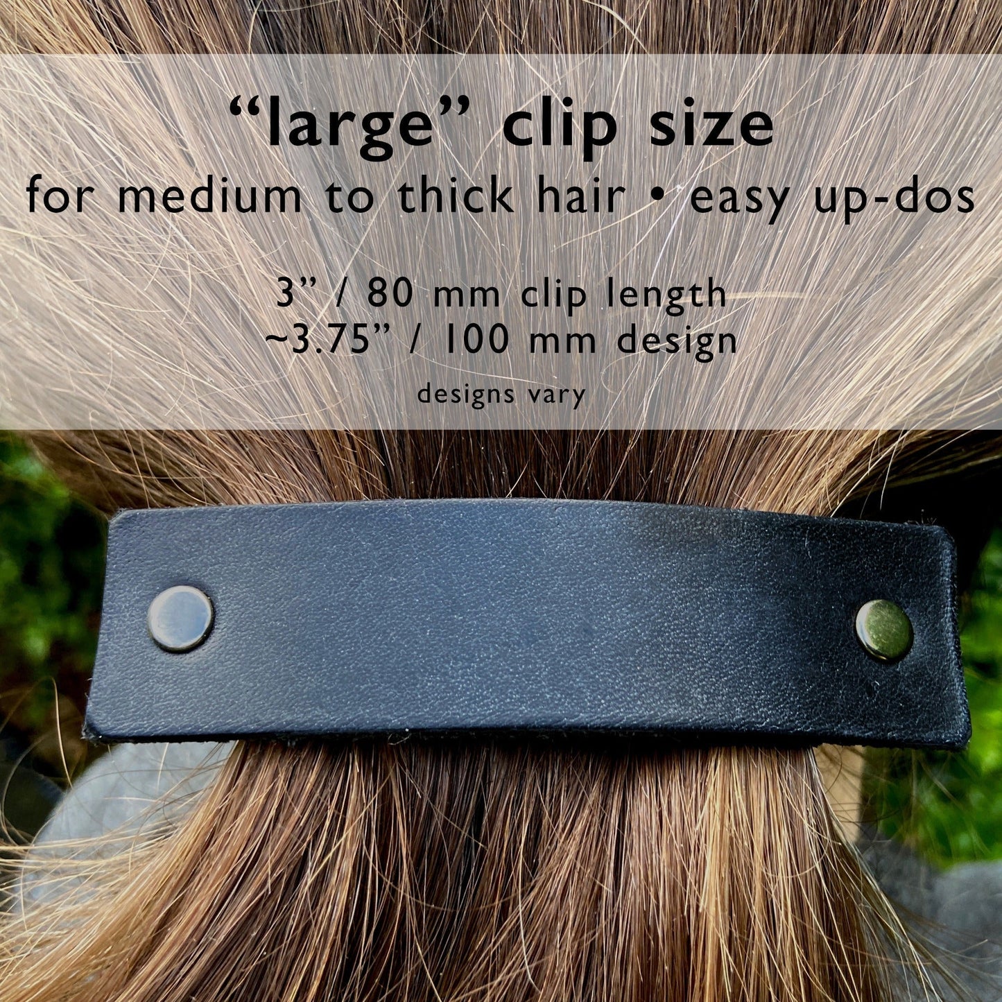 Boho Flowers Barrette Black & Red / other colors-2