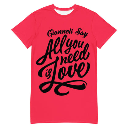LOVE T-shirt Dress by Gianneli-0