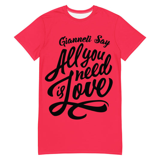 LOVE T-shirt Dress by Gianneli-0