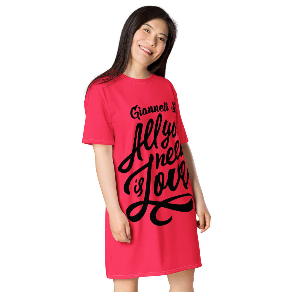 LOVE T-shirt Dress by Gianneli-5